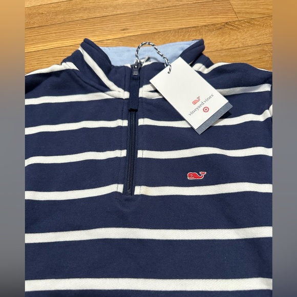 Vineyard Vines for Target Blue White Stripe 1/4 Zip Pullover Women's Size XS - Picture 4 of 4